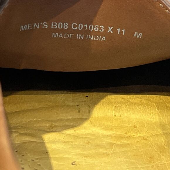 Cole Haan Brown Leather loafer Slip-On mens size 11 Tassel Fringe moc toe preppy - Picture 10 of 10